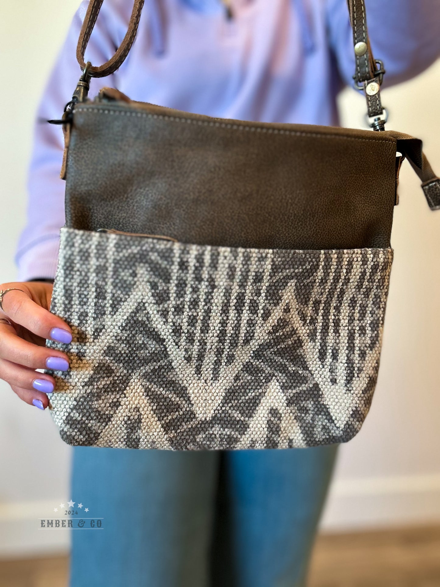 Coffee Canvas Crossbody