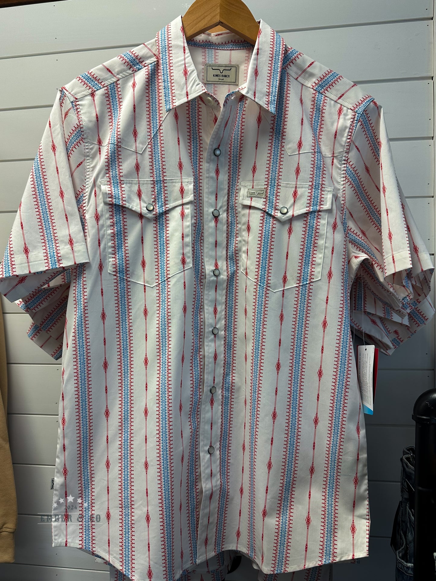 KR Men's Sonny Short Sleeve Pearl Snap