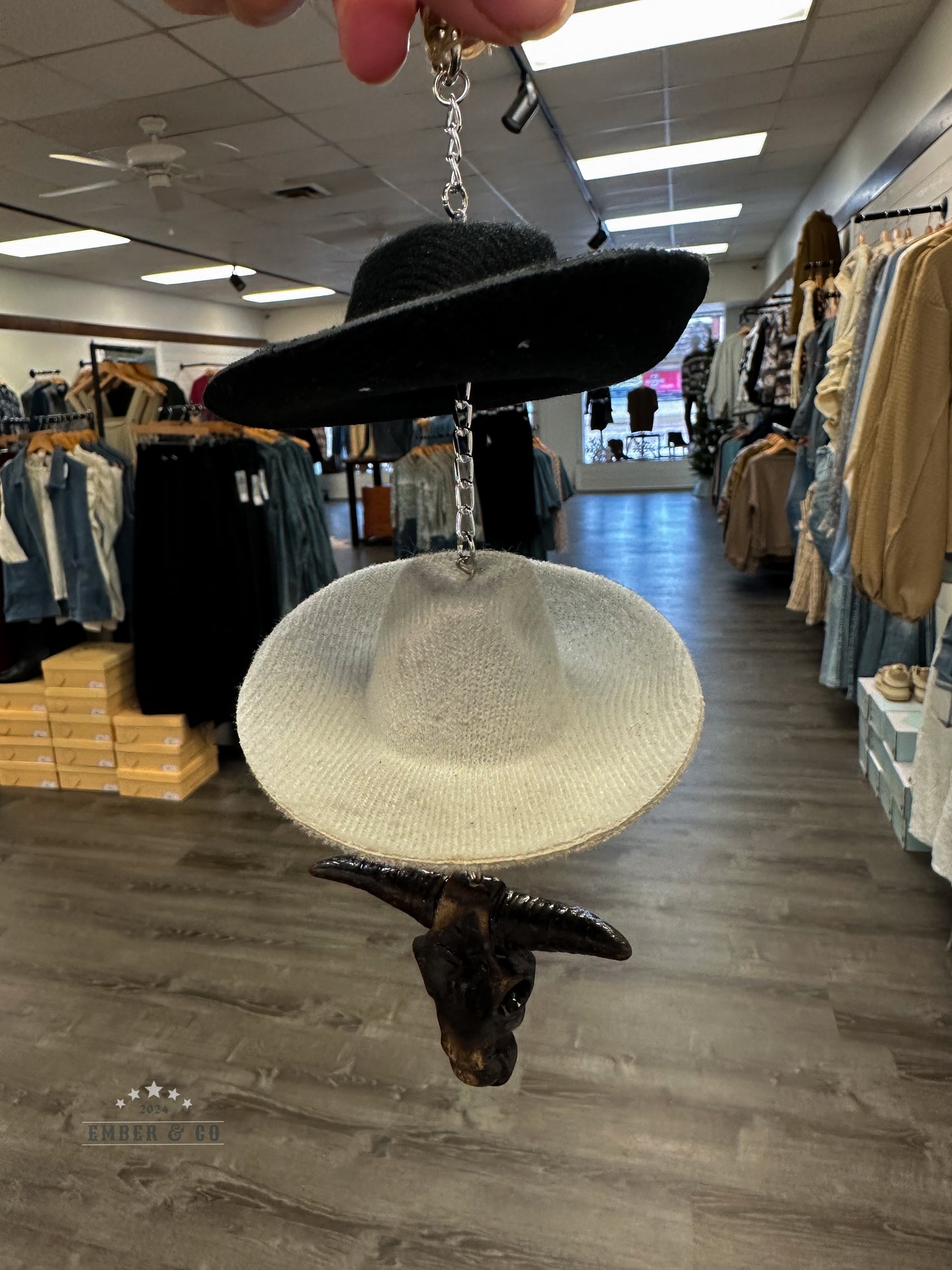 Cowboy Hat Mirror Charm