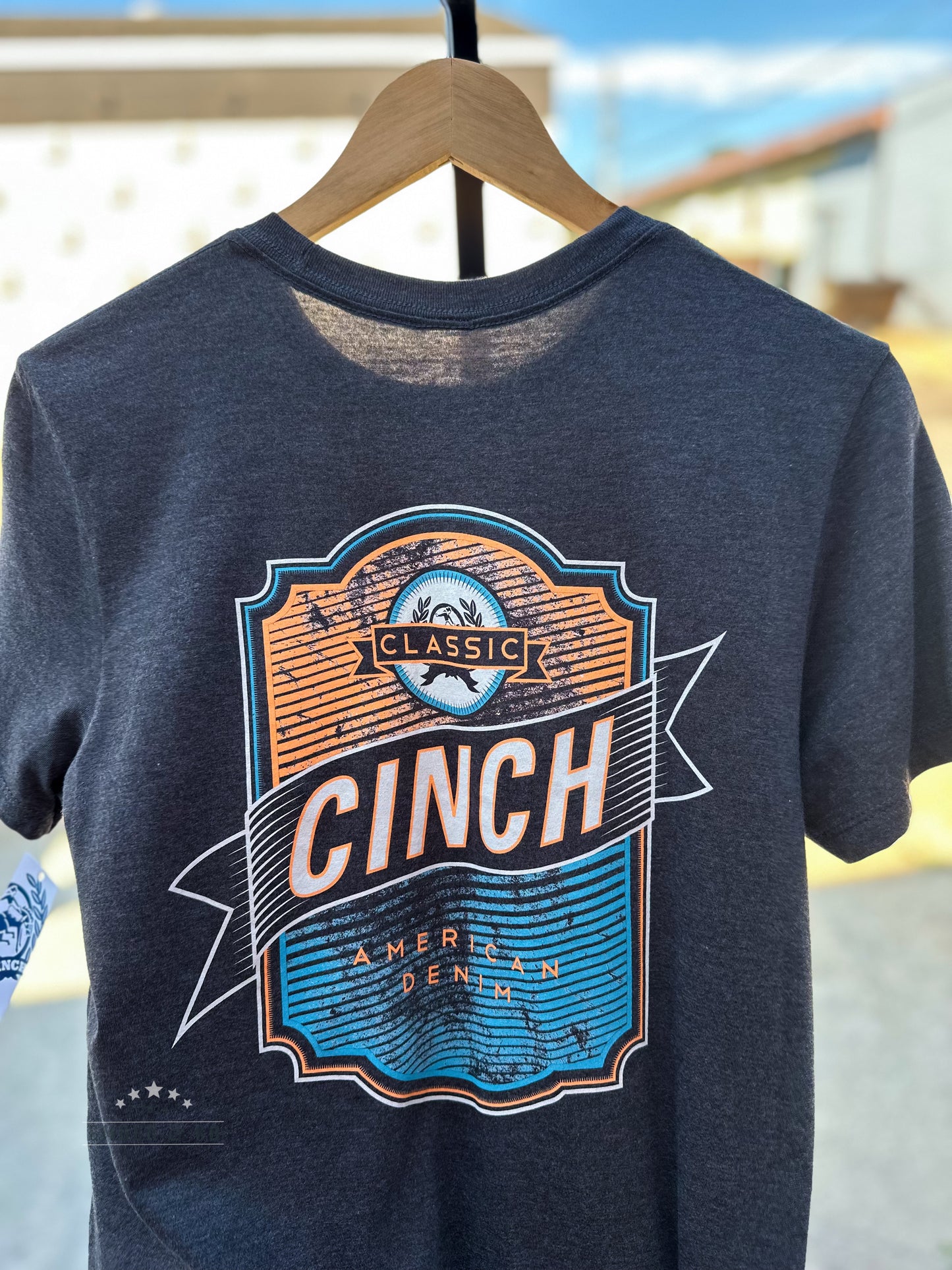 Men's SS Cinch Tee: Classic American Denim