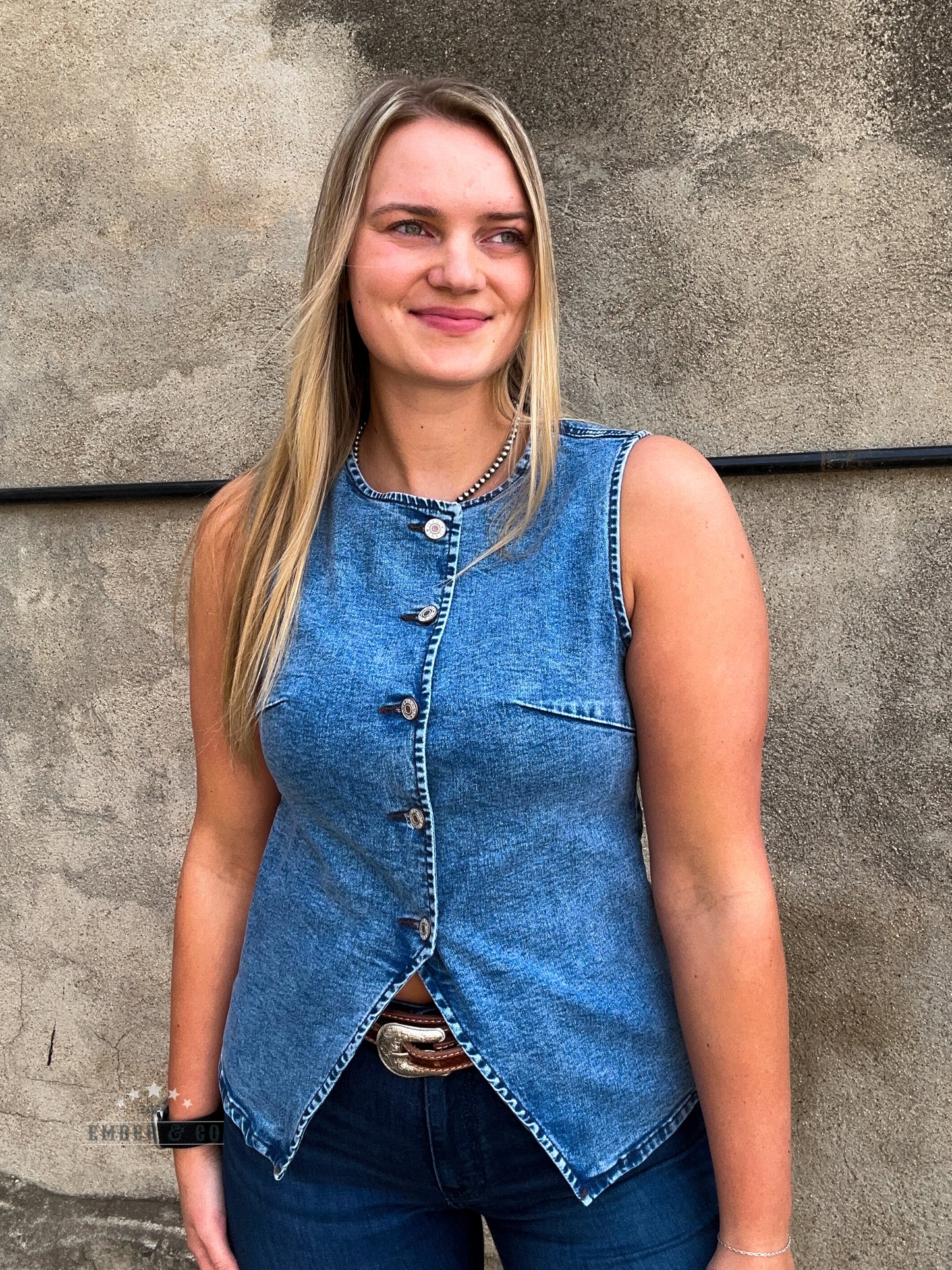 Ashli Denim Vest