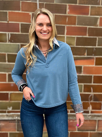 KR Abby Mid Blue Long Sleeve