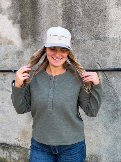 KR Sidney Half-Snap Sweater