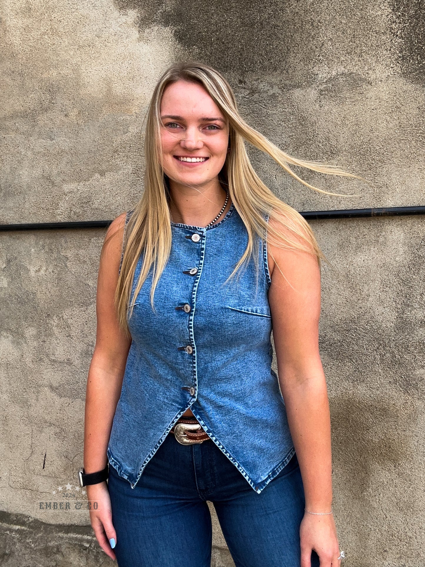 Ashli Denim Vest