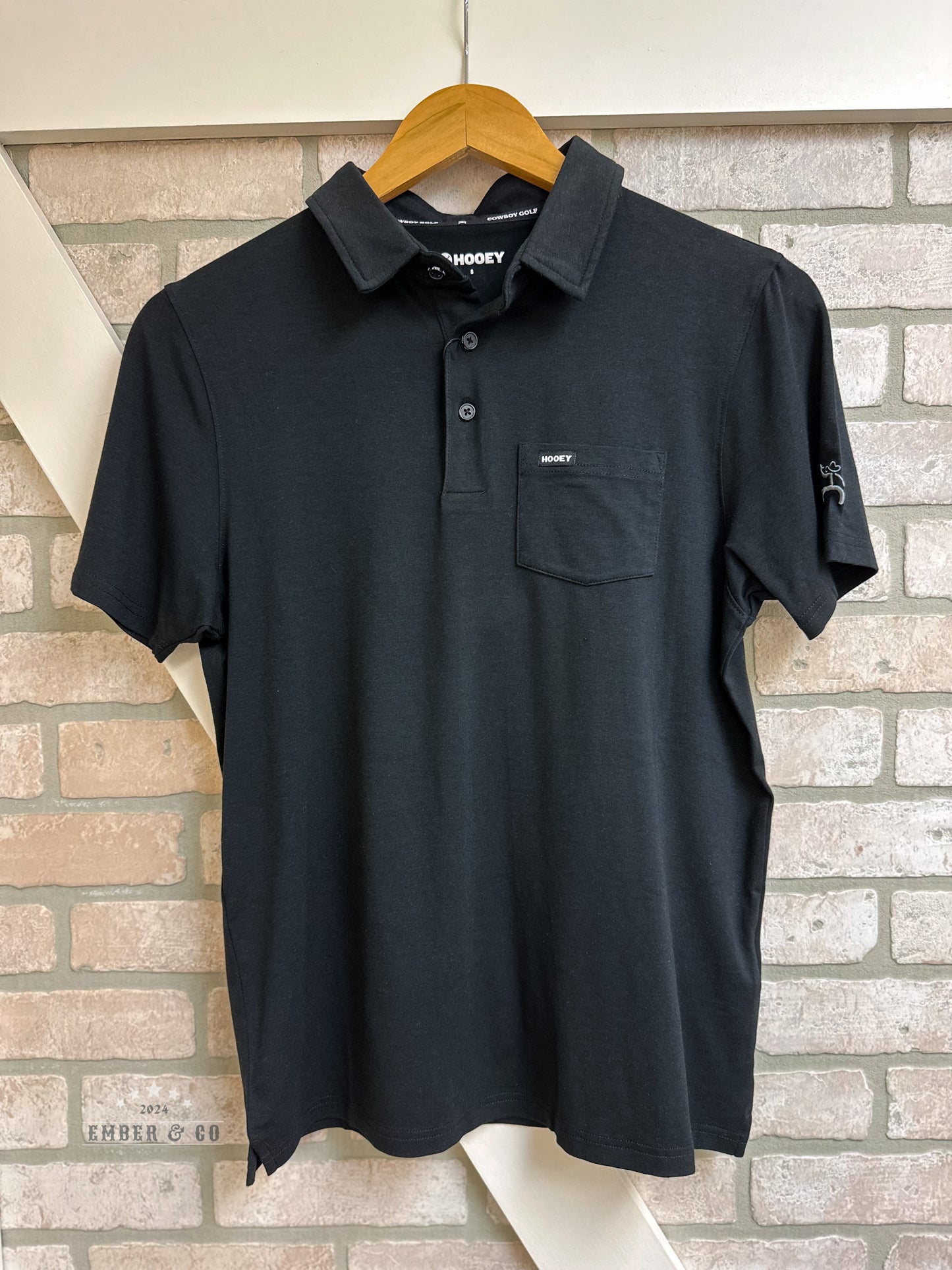 Basic Black Men's Polo