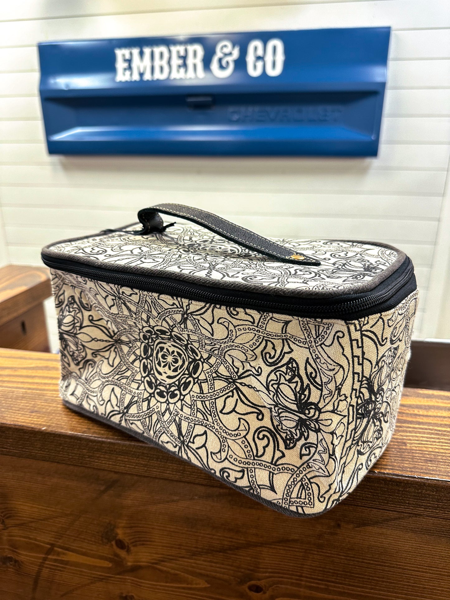 Patterned Toiletries Bag