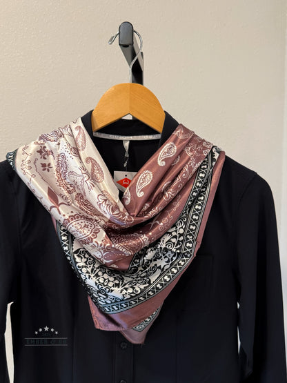 Two-Tone Purple Paisley Wild Rag