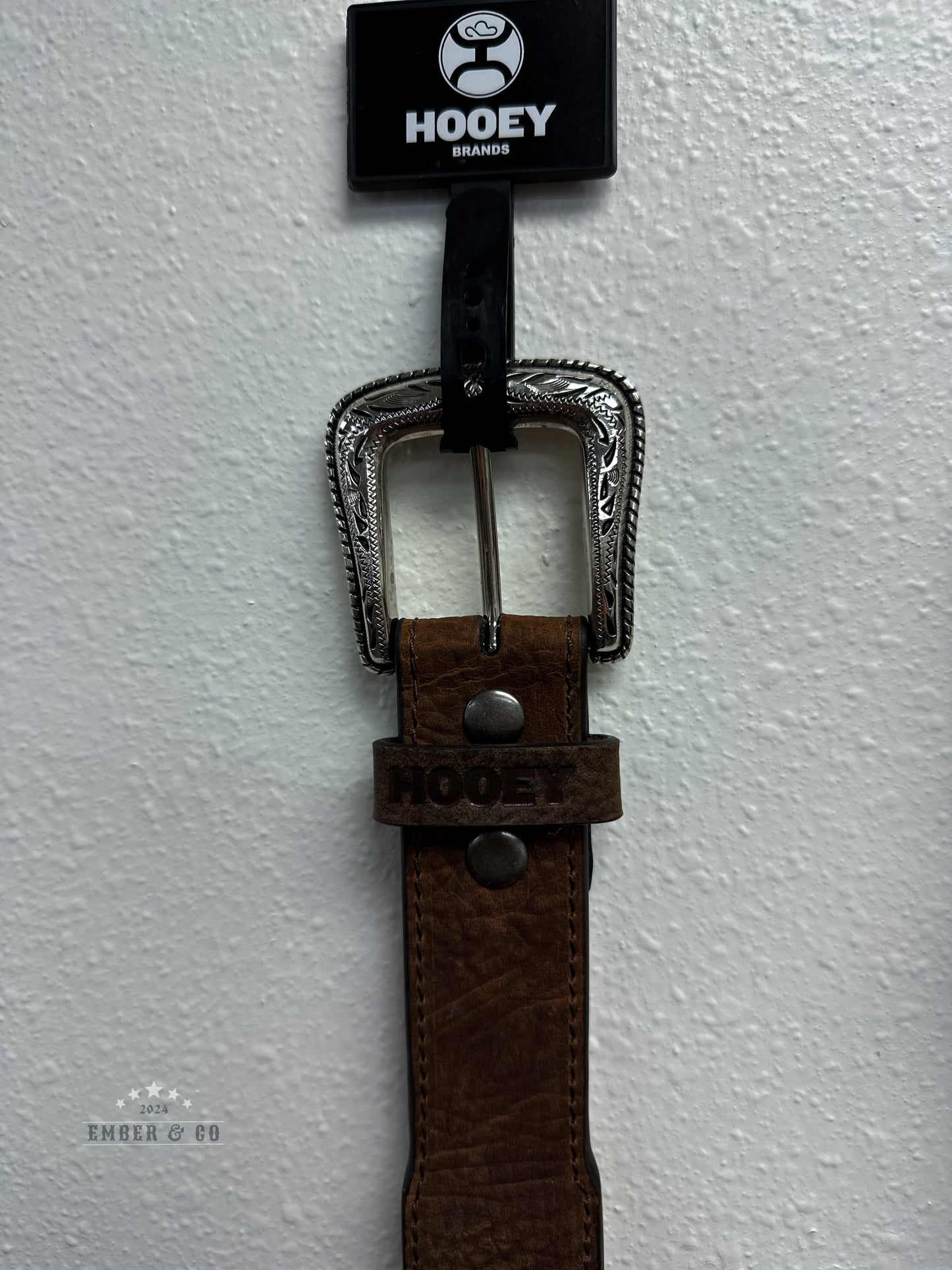 Men's Hooey Tan Leather Belt