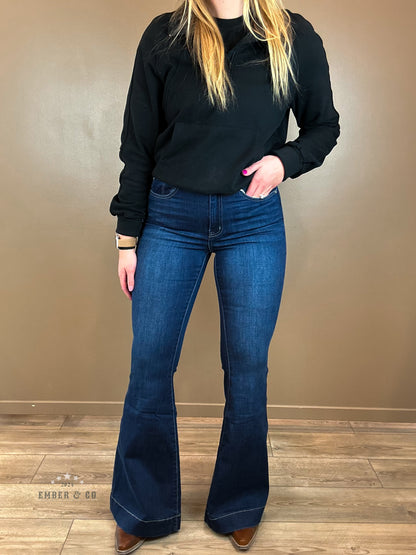 High Rise Super Flare Denim
