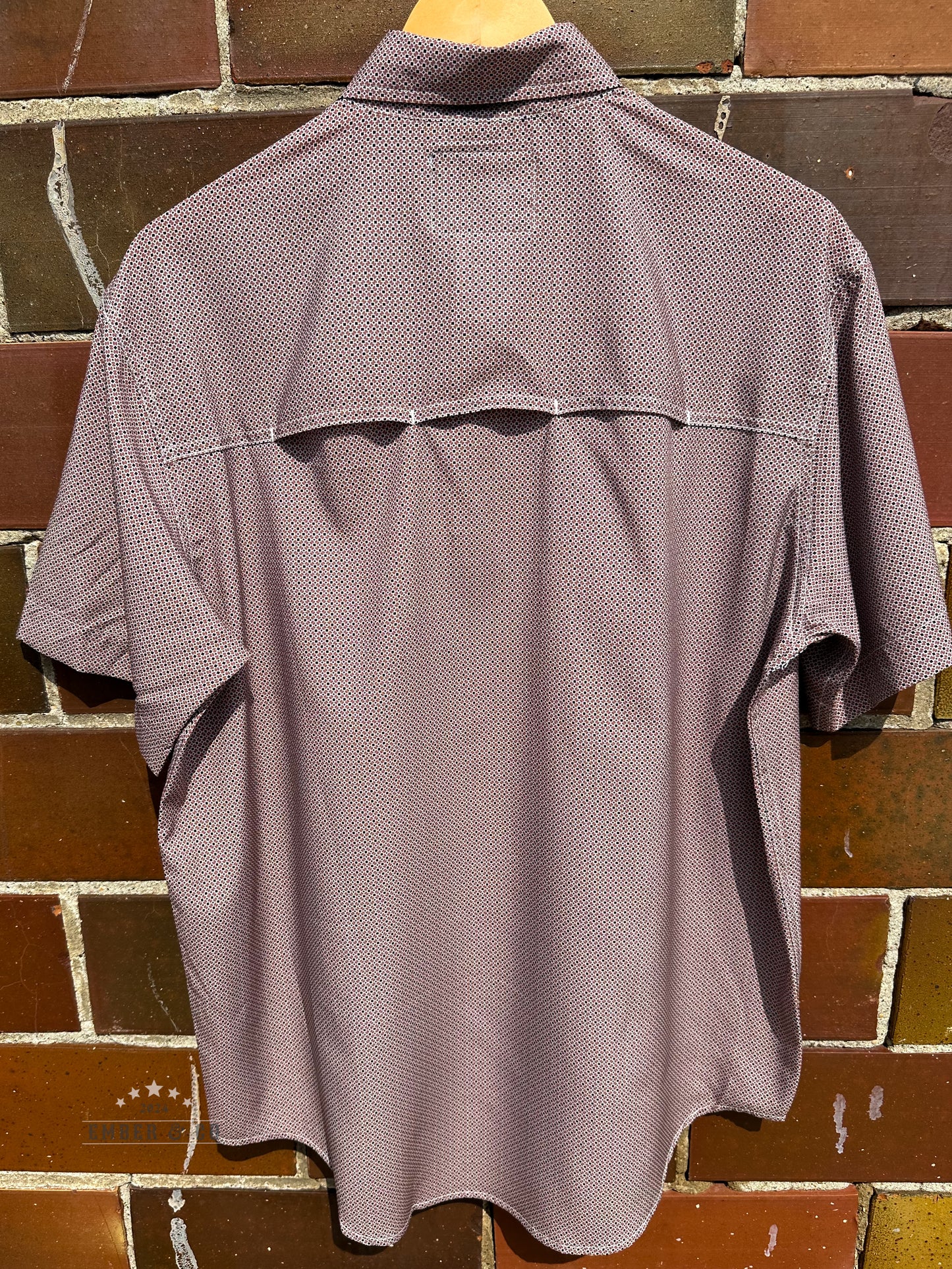 Men's Cinch Arenaflex Tan Geo Button-Up