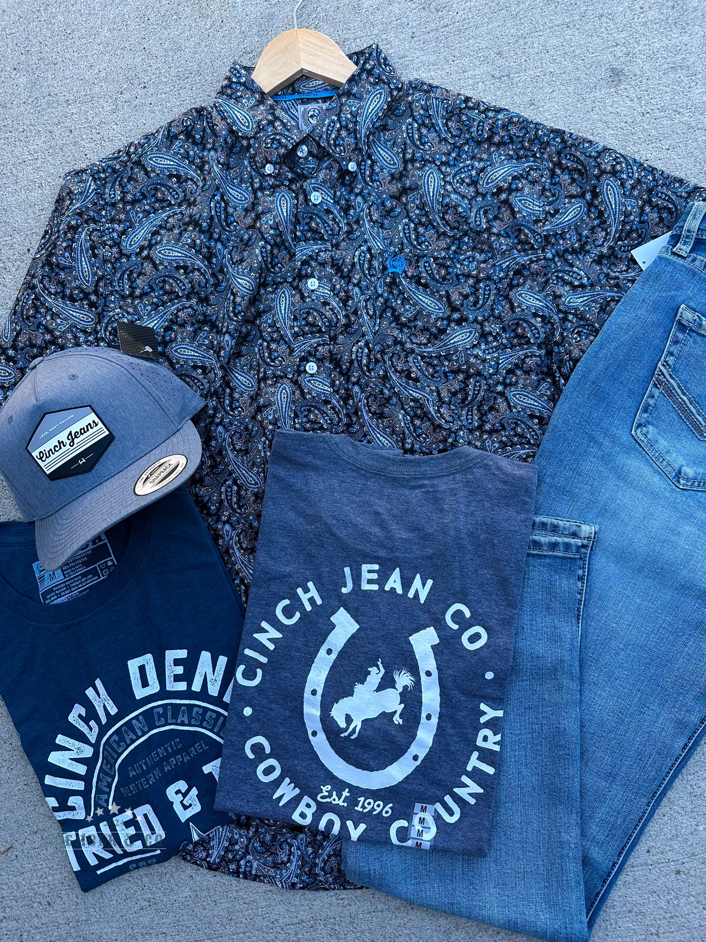 Men's Cinch Paisley SS Button Up