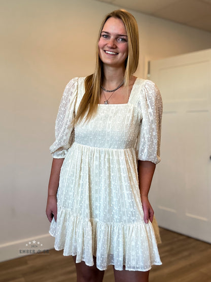 Square Neck A-Line Babydoll Dress