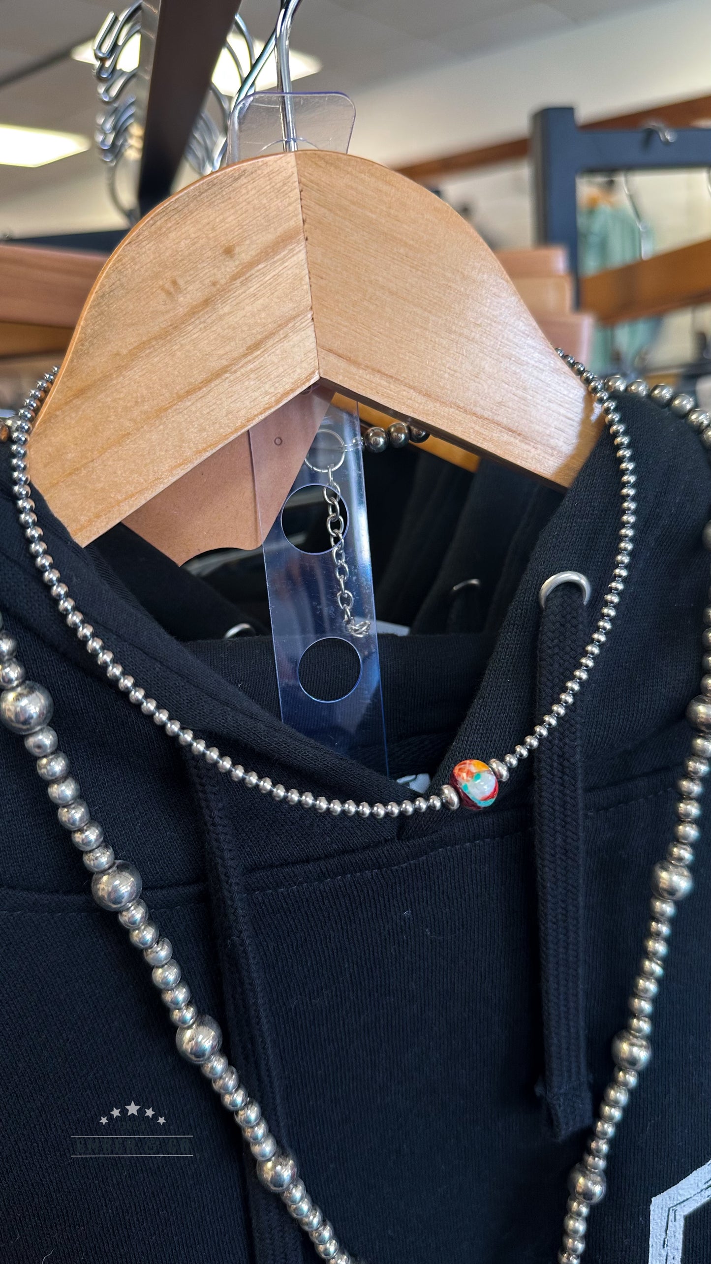 14 inch Sterling Silver Necklace w/ Mojave Bead