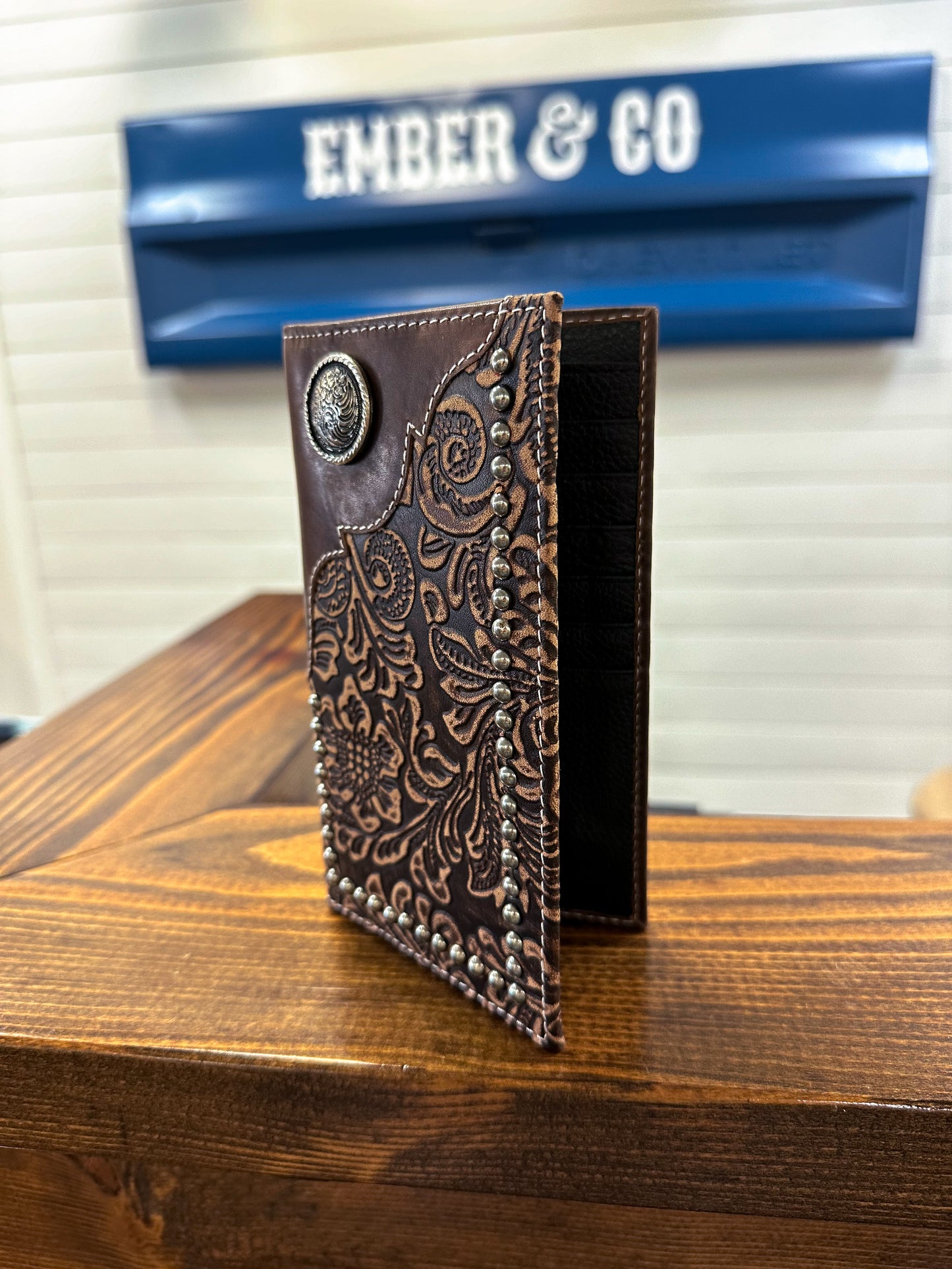 Tooled Vintage Wallet