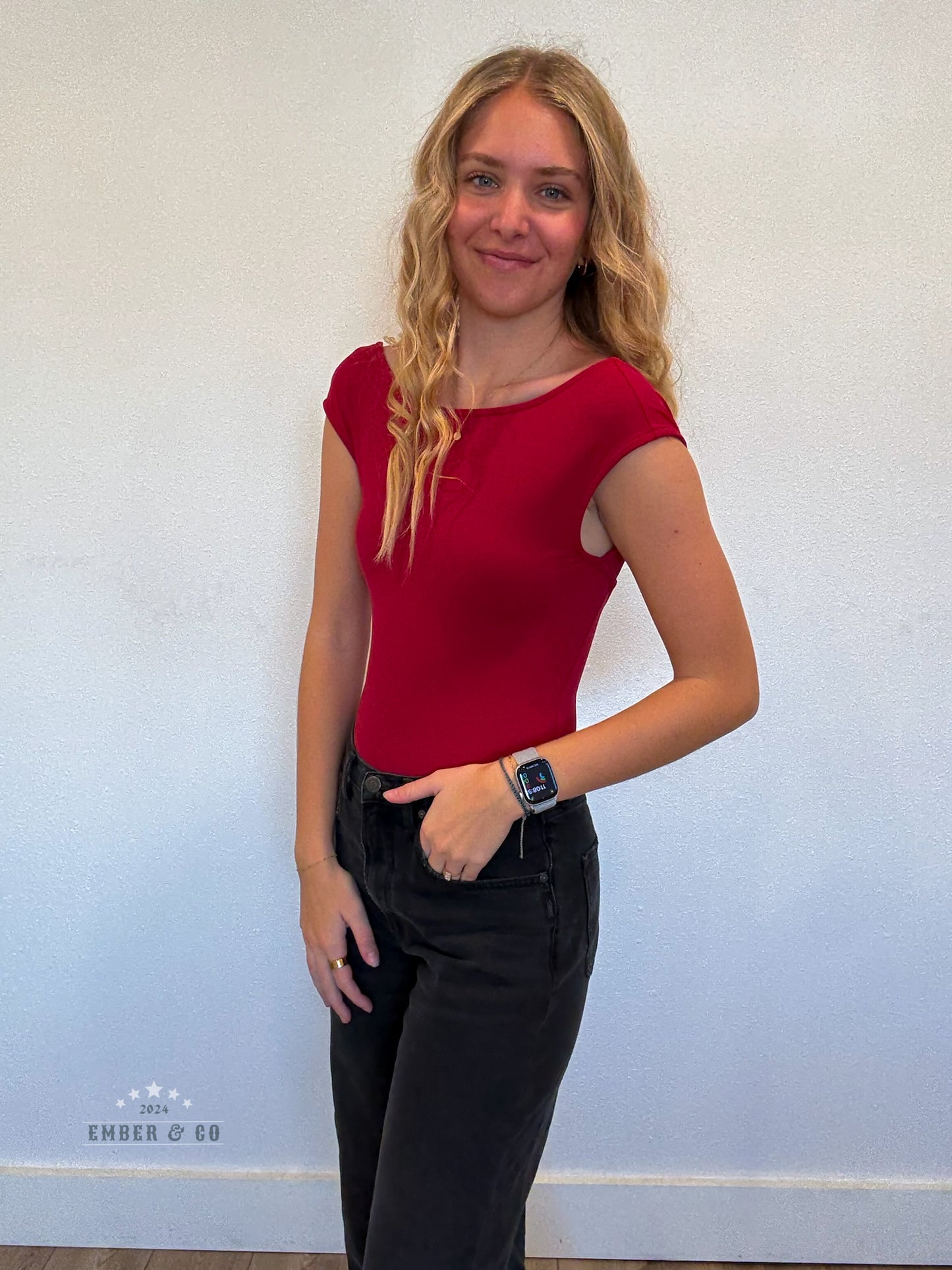 Ruby Boat Neck Bodysuit