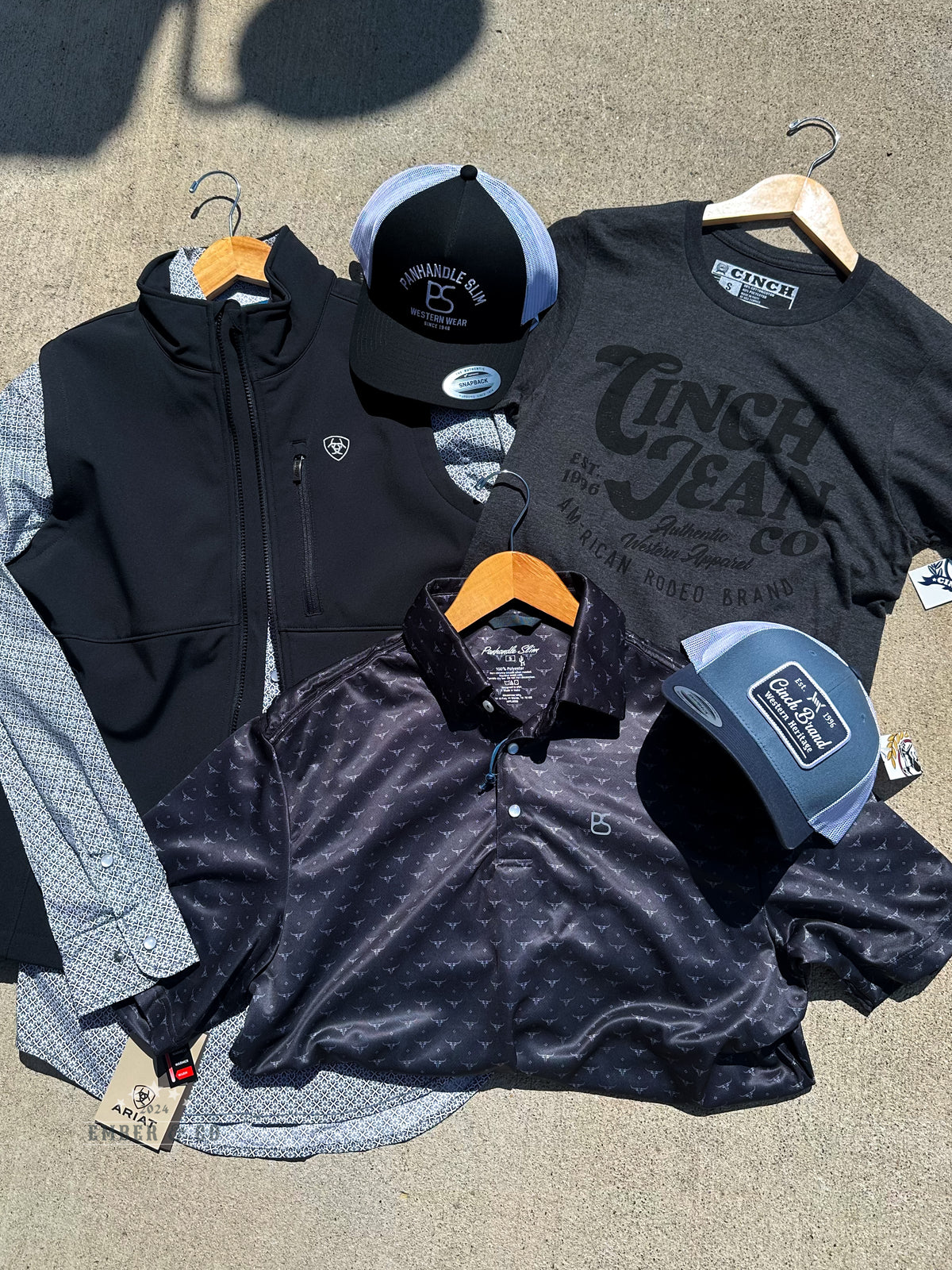 Men's Cinch Charcoal SS