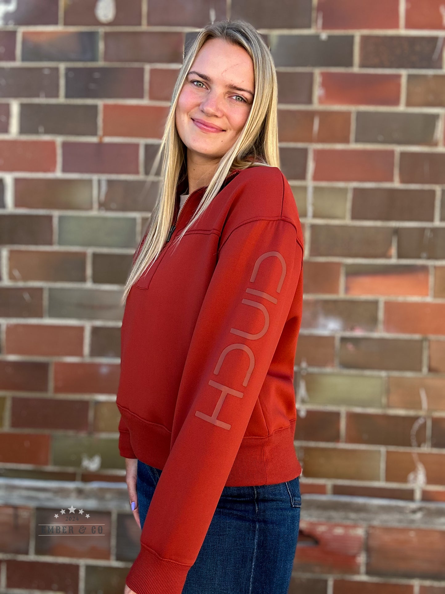 Cattle Drive Crimson Quarter Zip