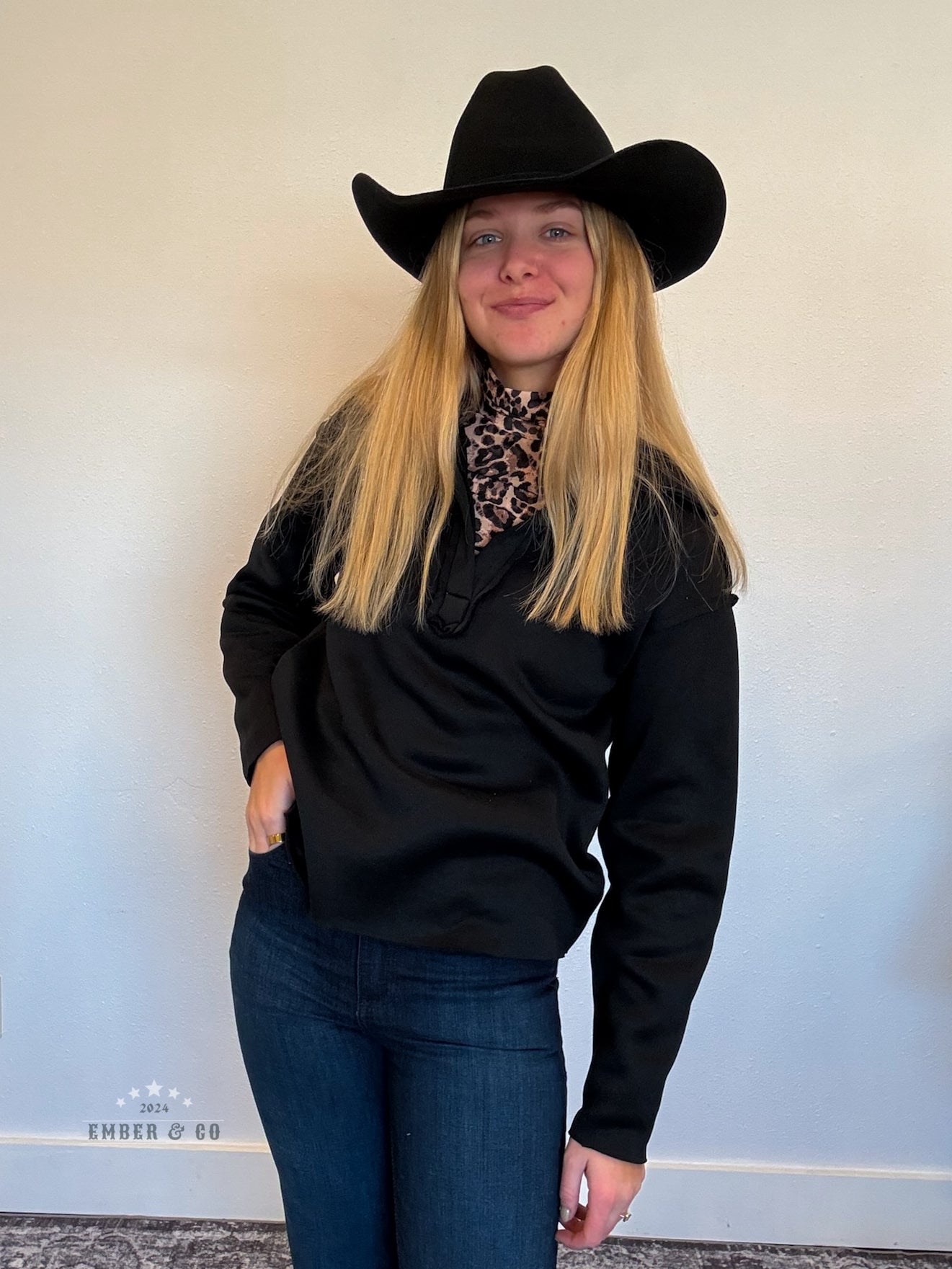 Cattleman Cowboy Hat - Black