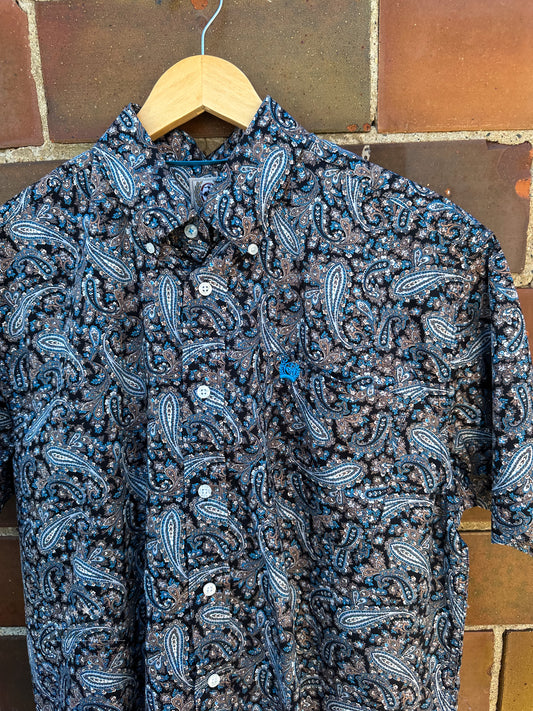 Men's Cinch Paisley SS Button Up