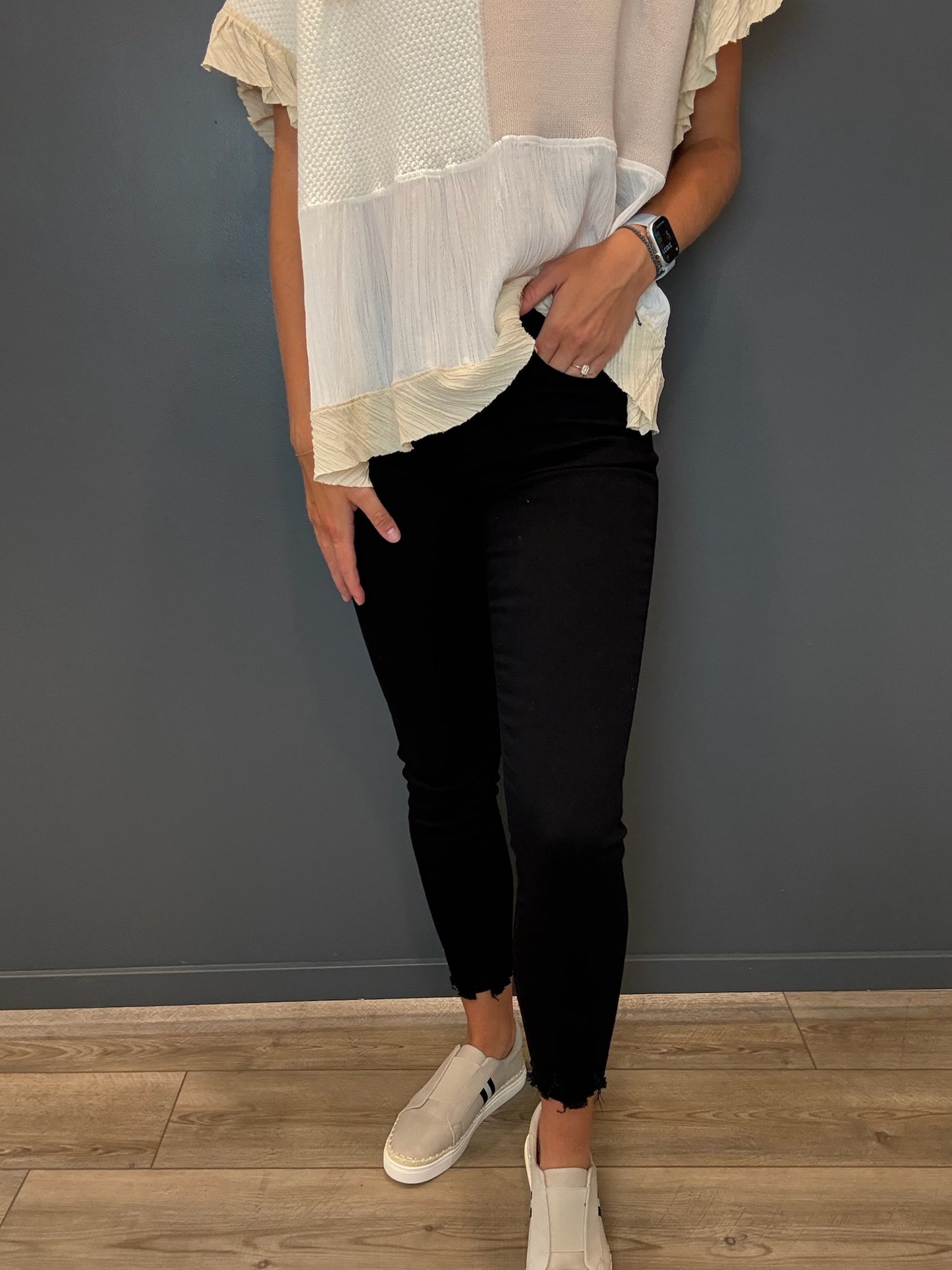 High Rise Skinny Black Denim