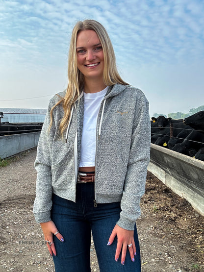 KR Shelly Cropped Zip-Up