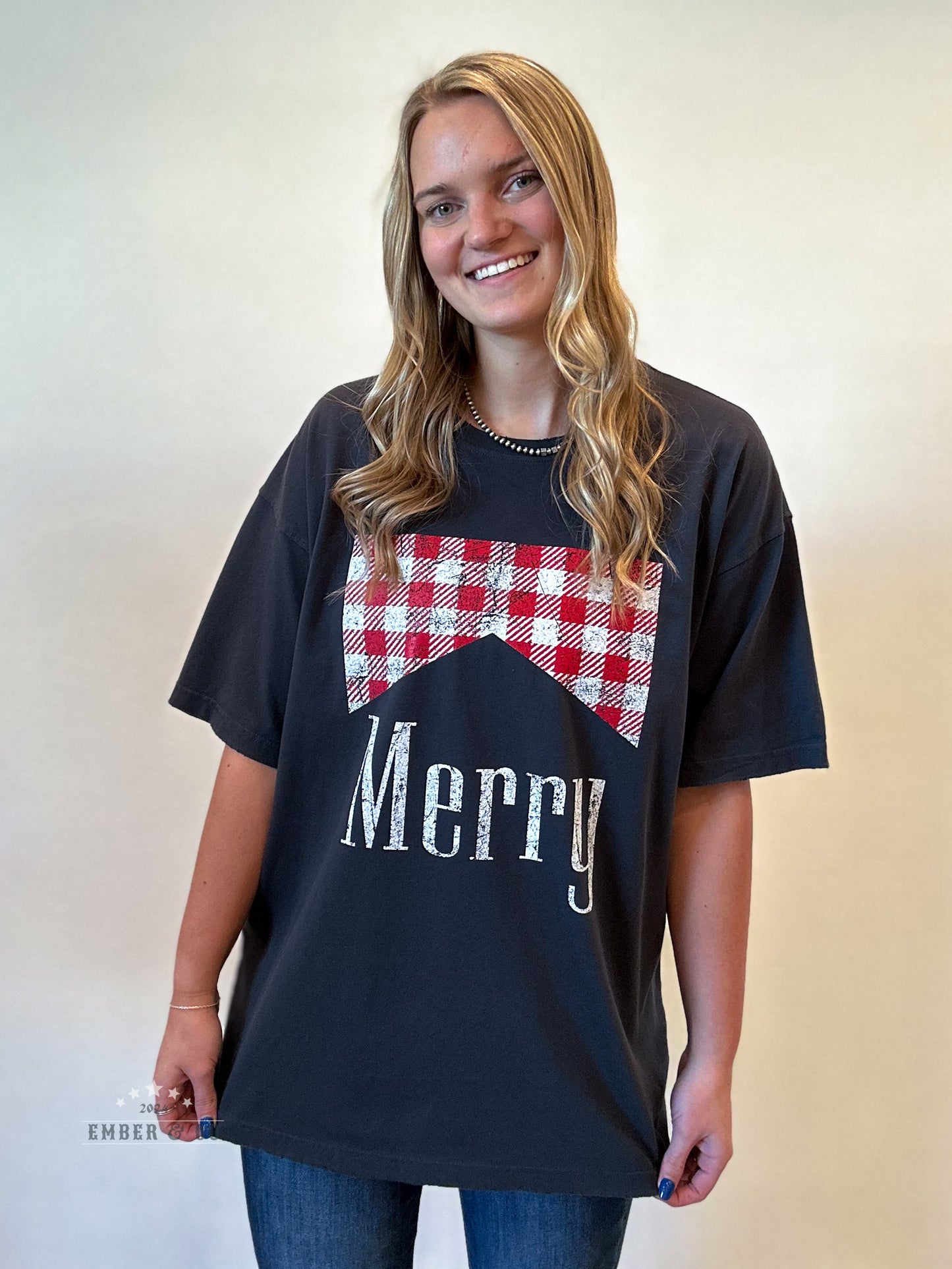 Merry Buffalo Plaid Graphic