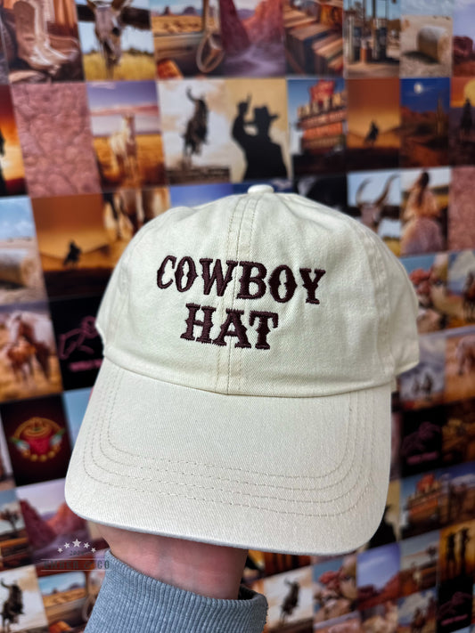 Embroidered 'Cowbody Hat'