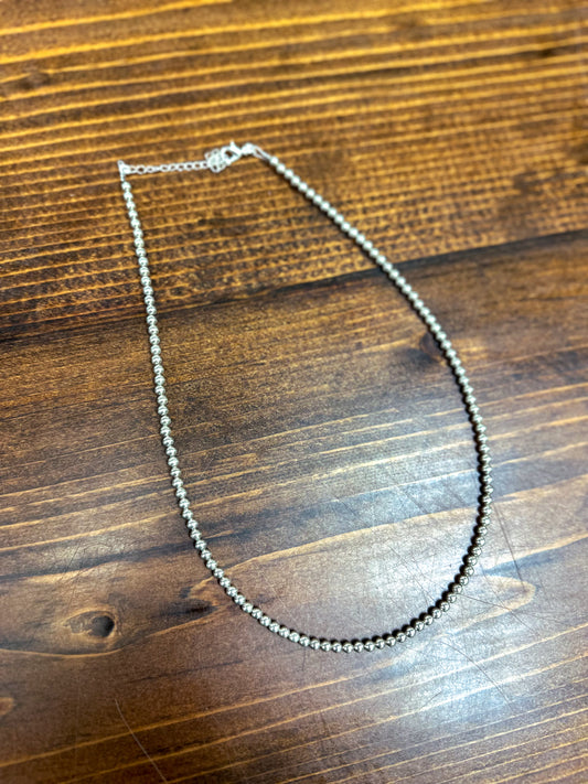 18" Silver Plated Necklace