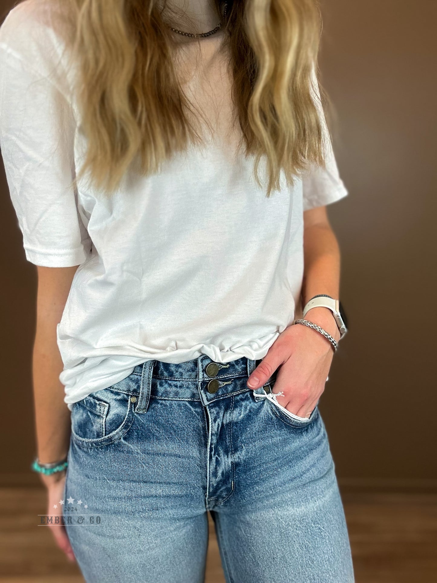 High Waisted Vintage Wide Leg