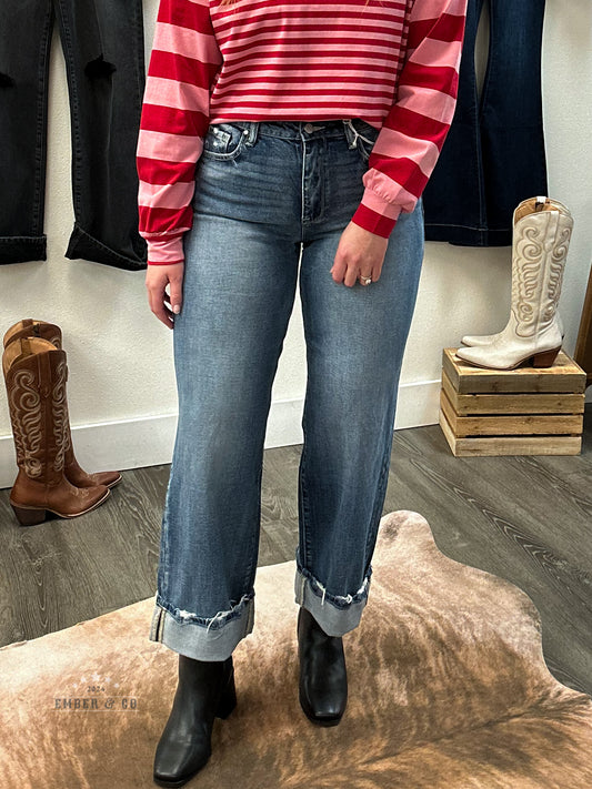 Comfort Stretch Cuffed Denim