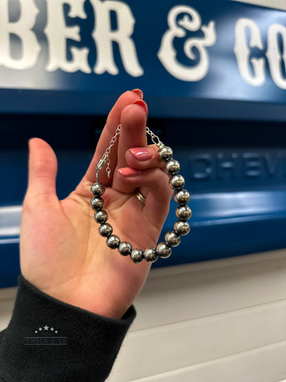 Sterling Silver Pearl Bracelet