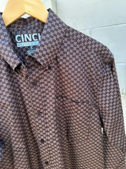 Cinch Men's Modern Brown LS