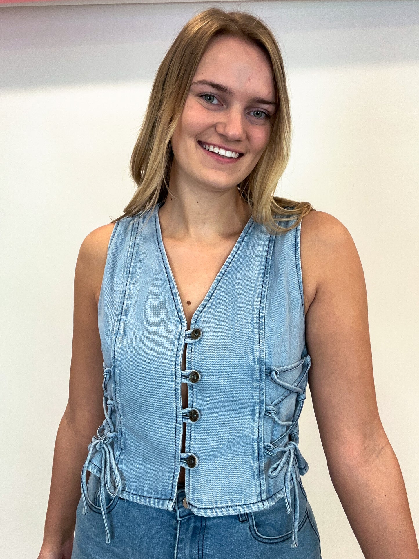 Boho Denim Vest