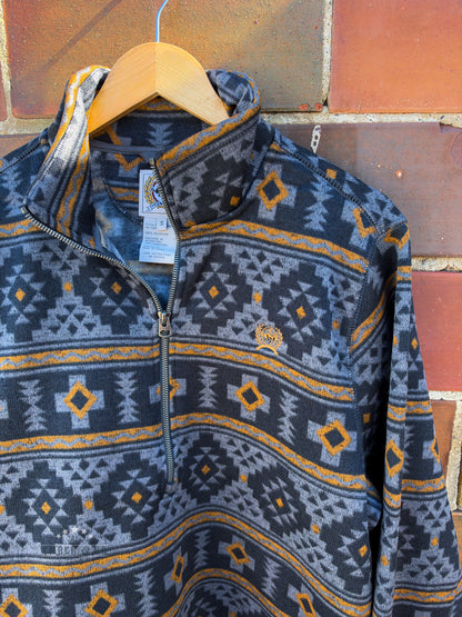 Men's Cinch Navy & Gold Half-Zip Pullover