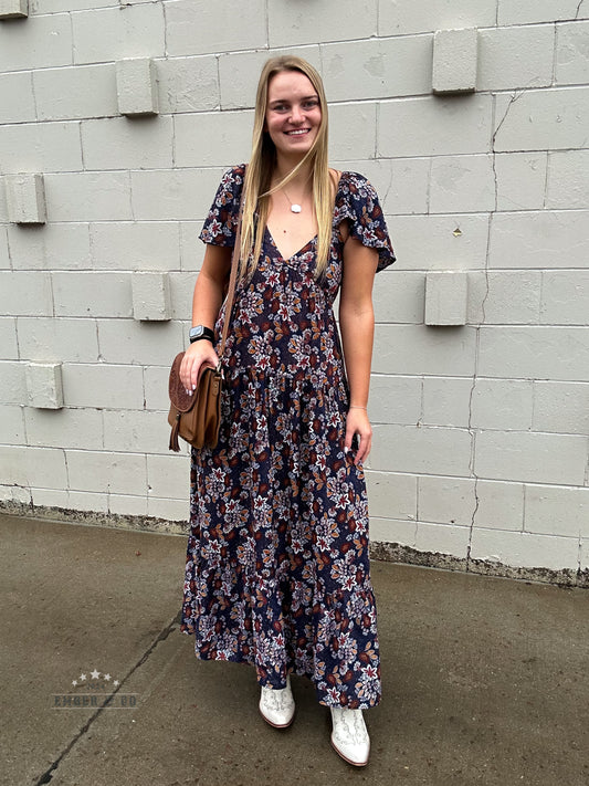 Autumn Paisley Dress