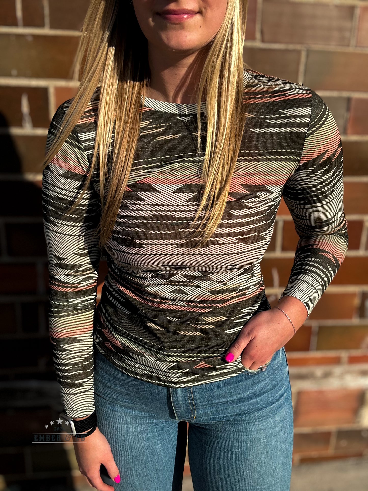 Electric Print Long Sleeve
