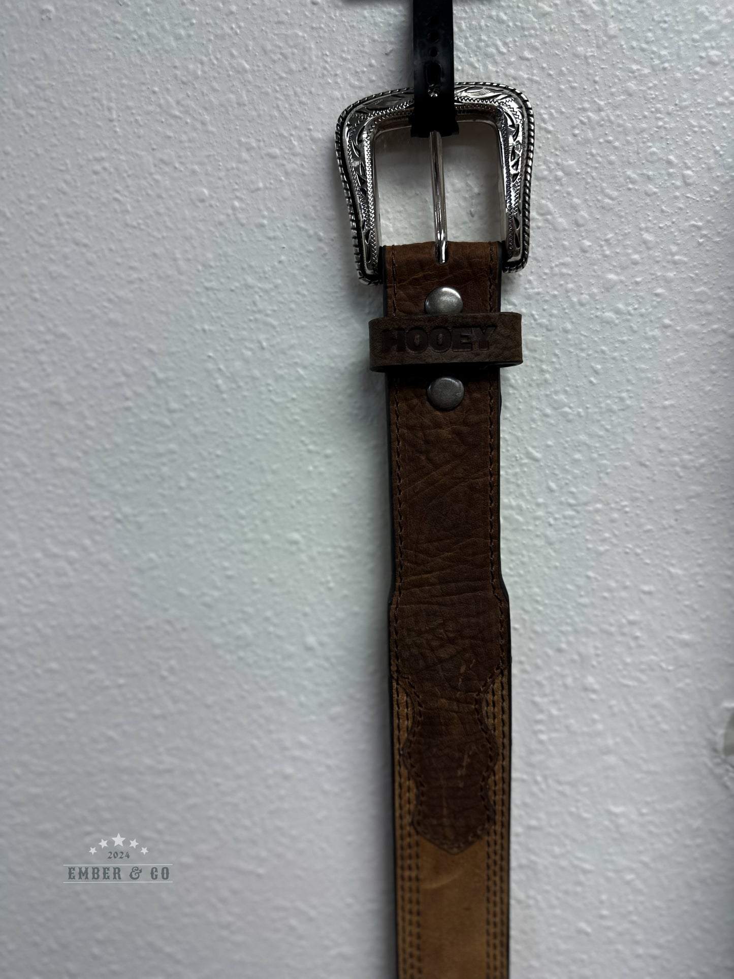 Men's Hooey Tan Leather Belt