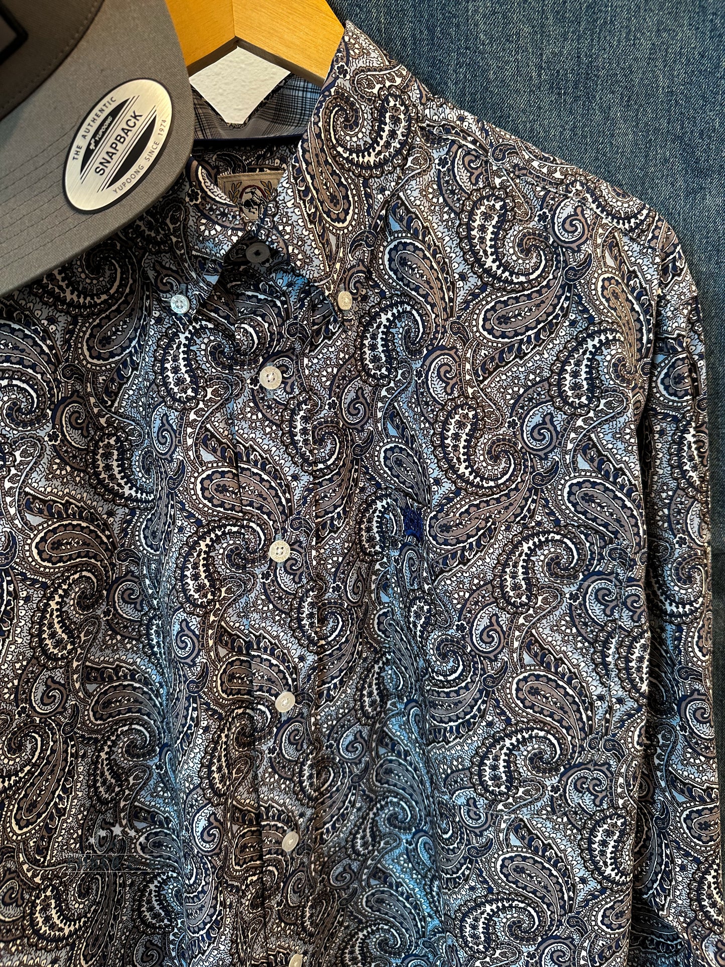Men's Cinch Wild River Paisley Button Up