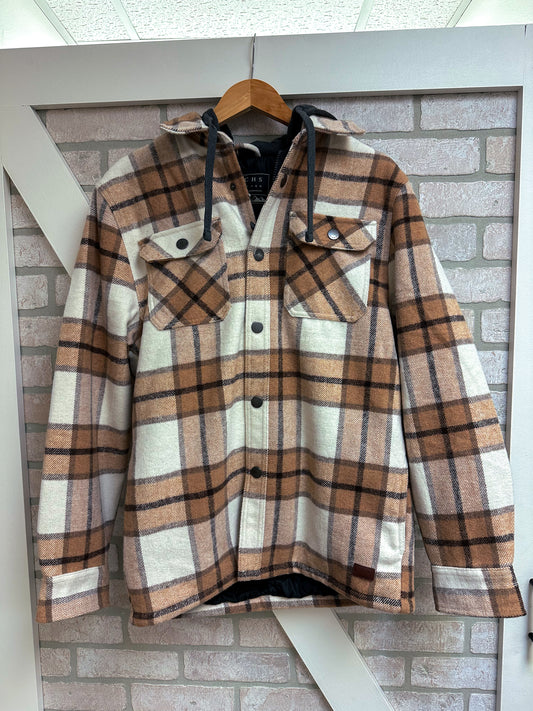 Tan Wool Blend Men's Jacket