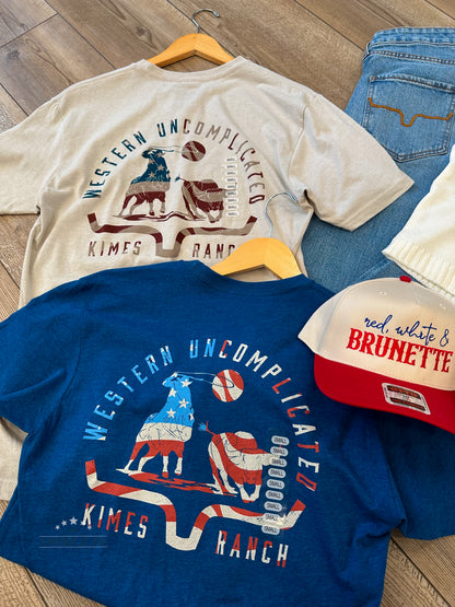 KR American Cowboy Graphic (BLUE)