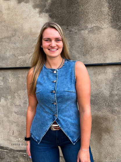 Ashli Denim Vest