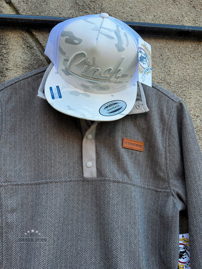 Cinch White Camo Trucker Hat