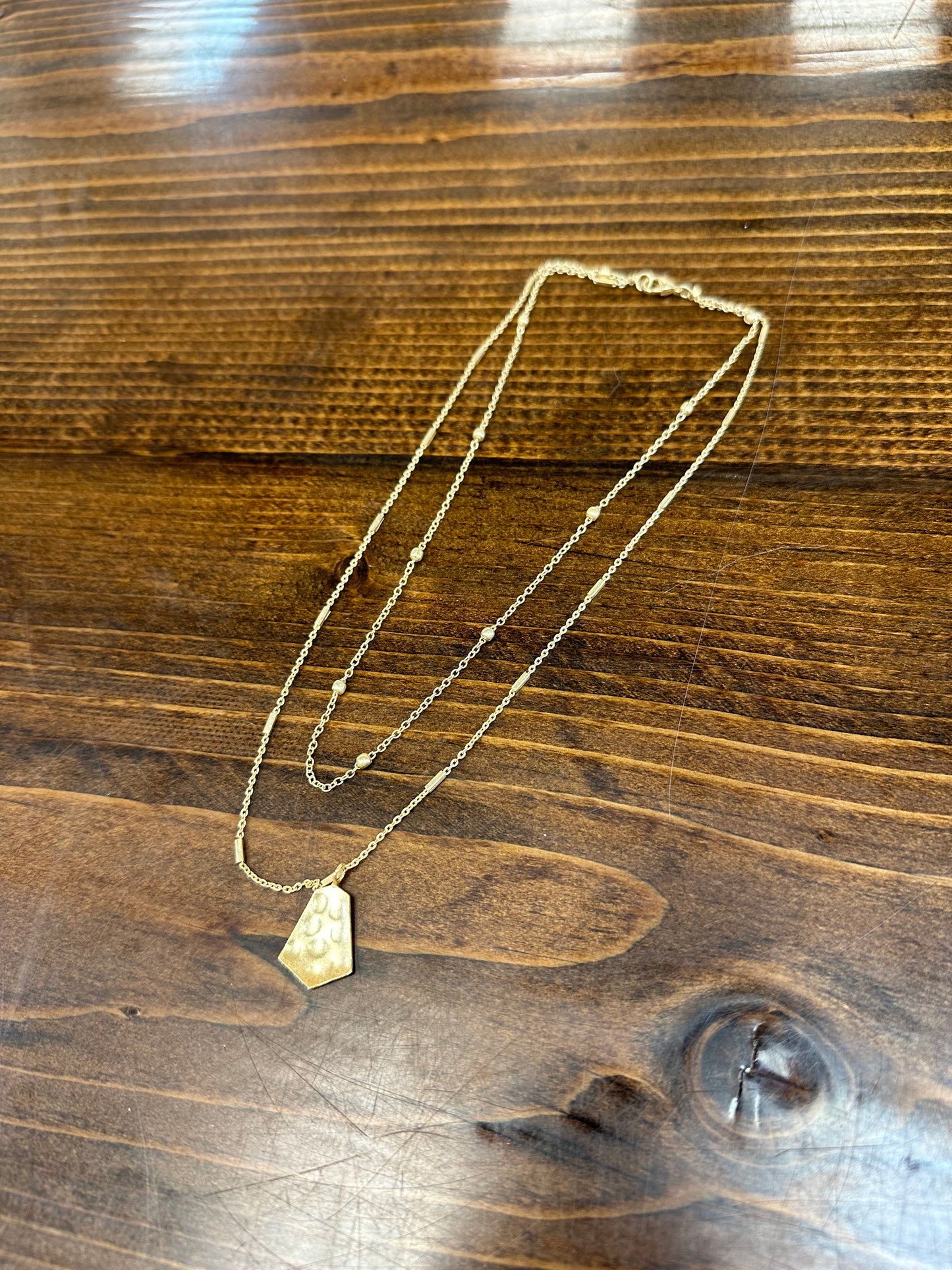 Layered Brass Necklace