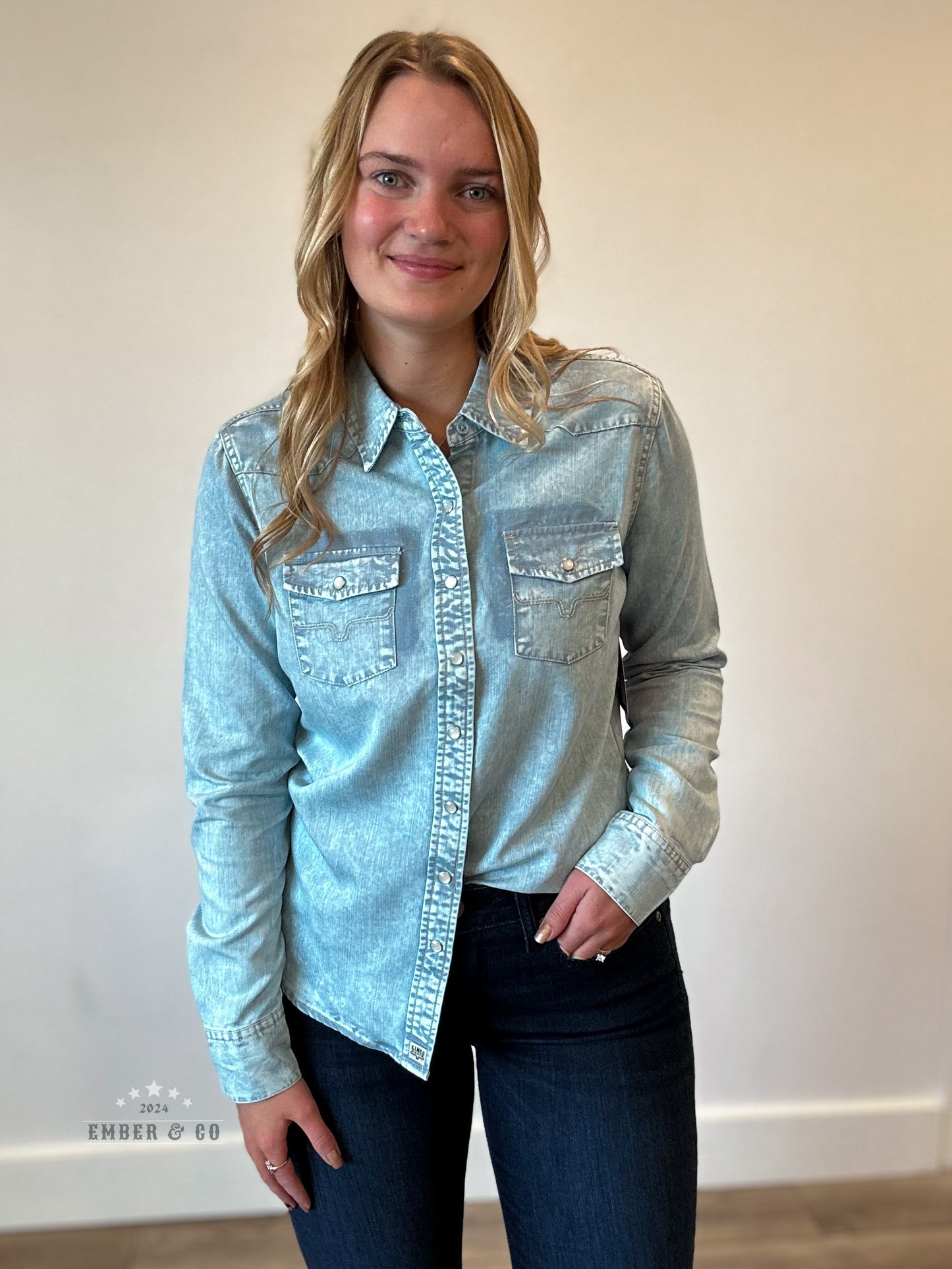 KR KC Tencel Button Up