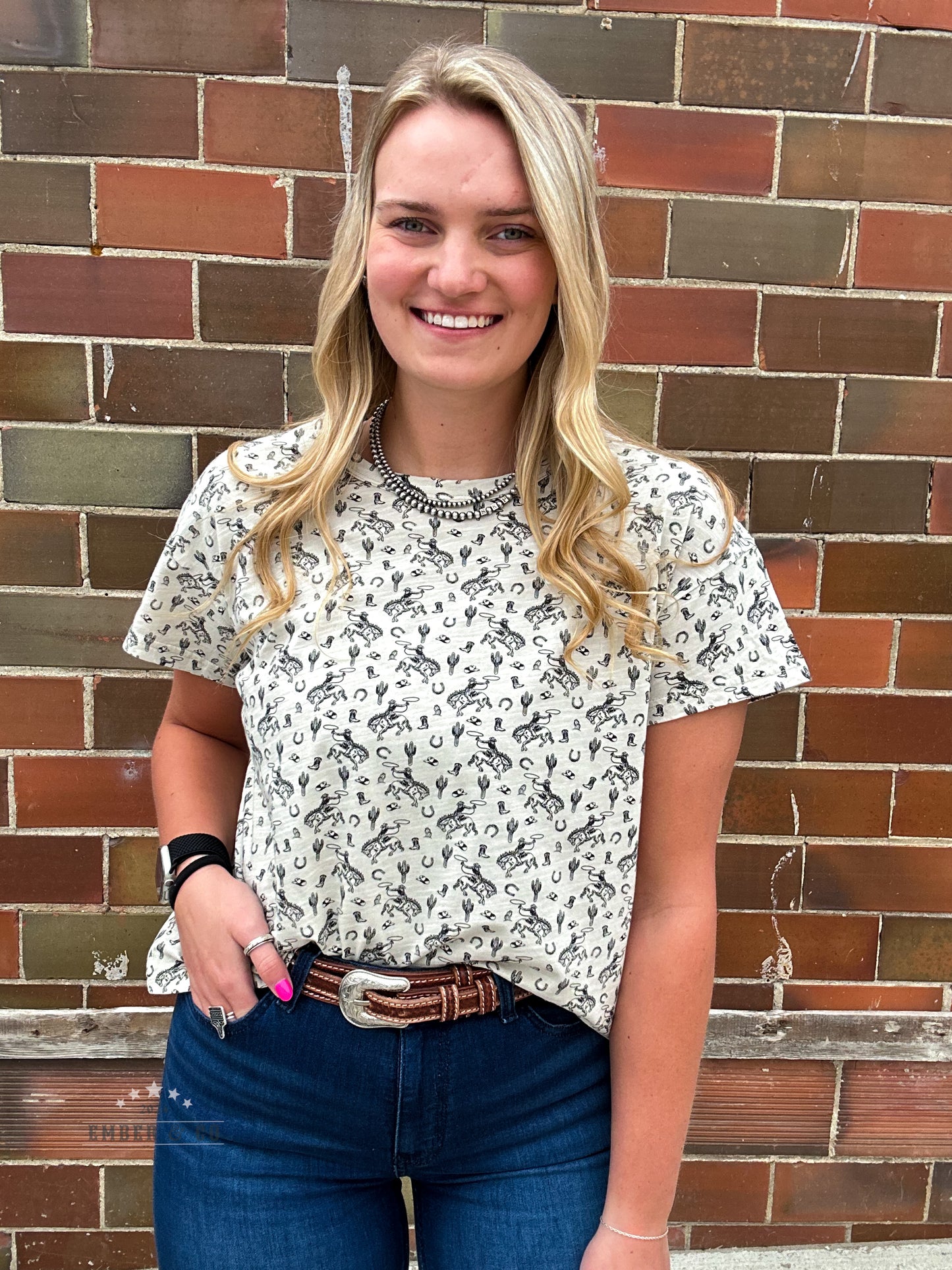 KR Hayloft Western Print Tee