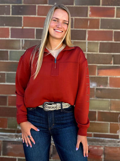 Cattle Drive Crimson Quarter Zip