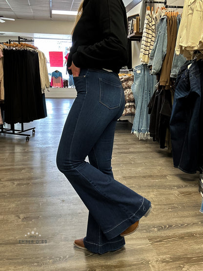 High Rise Super Flare Denim