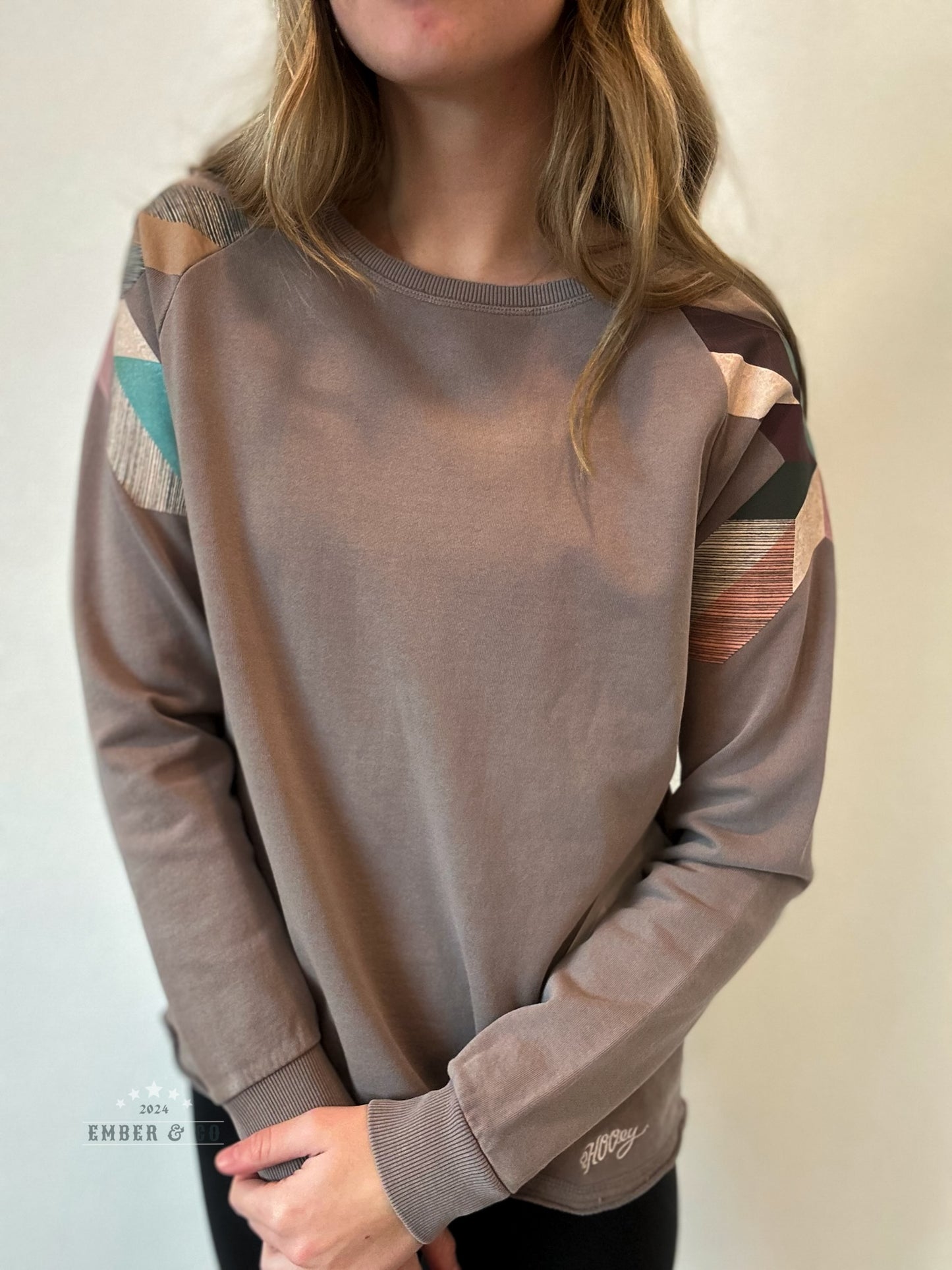 Ladies Hooey Pullover w/ Color Patch