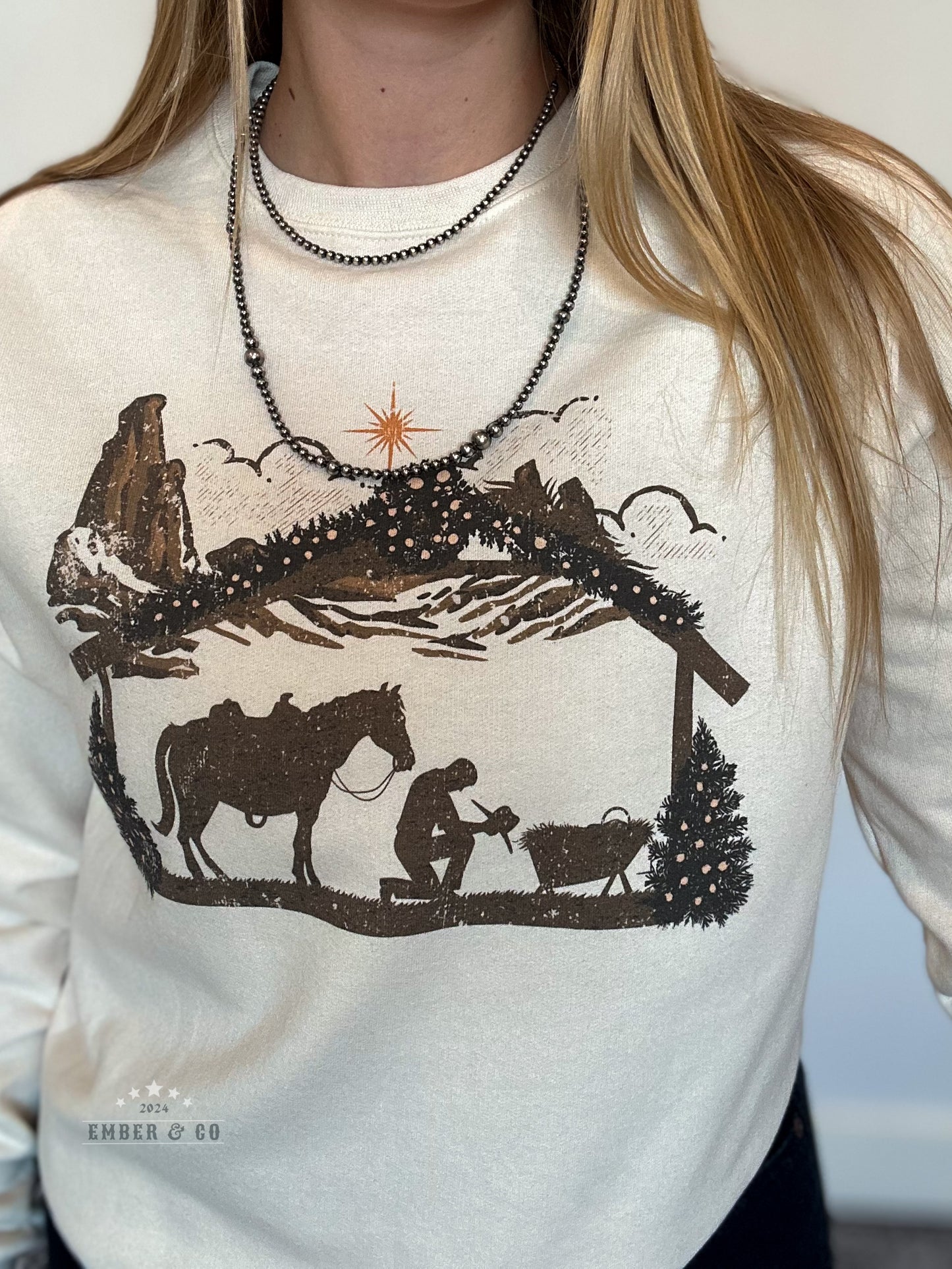 Cowboy Manger Crewneck