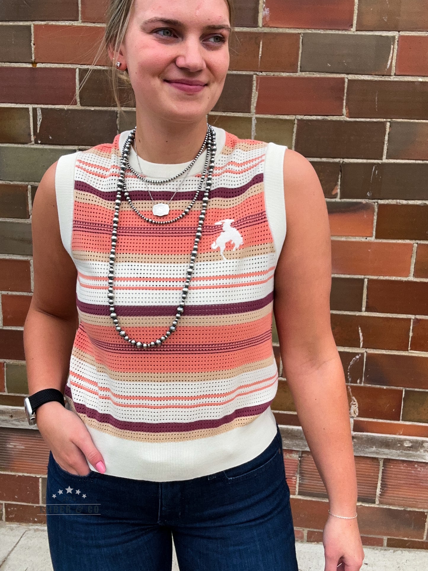 Stripe Sweater Tank
